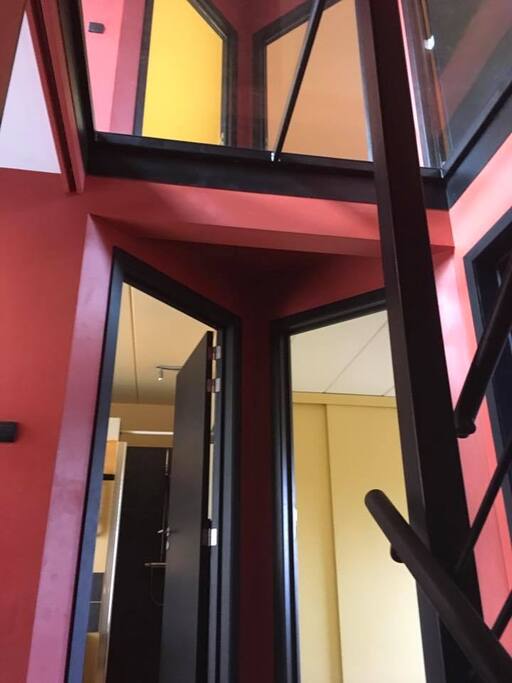 Staircase, entrance to the B&B rooms