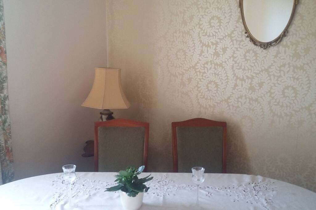 Dining room for eating