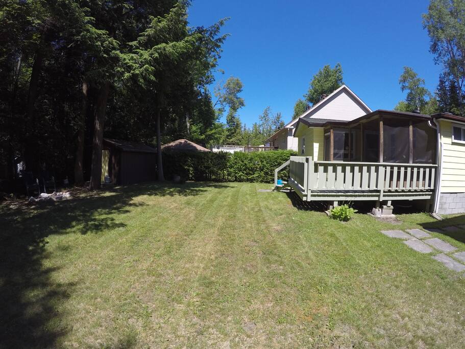 good sized back yard