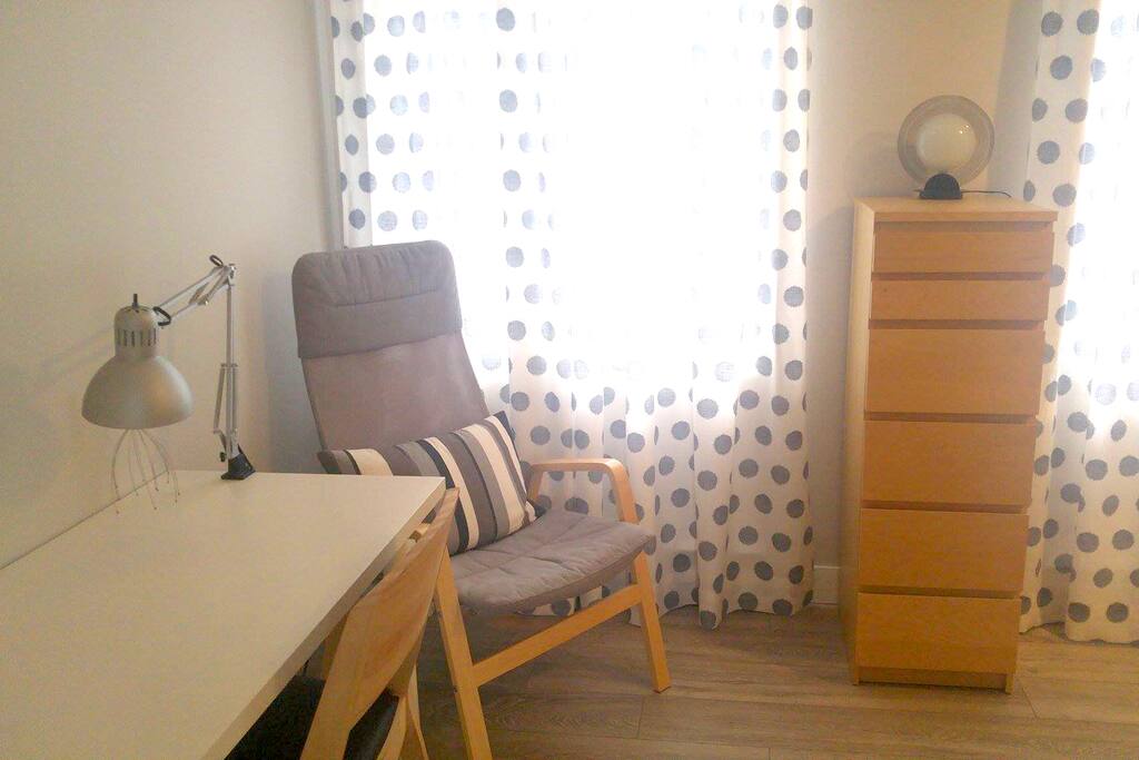 Coin travail et lecture, commode