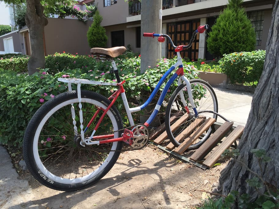 The bike parking