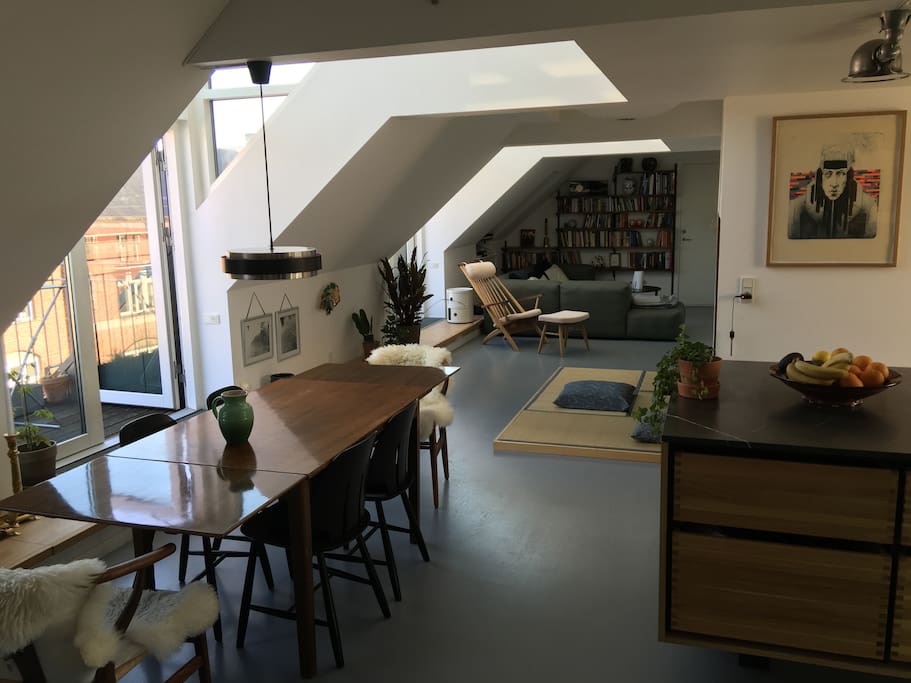 Kitchen and livingroom