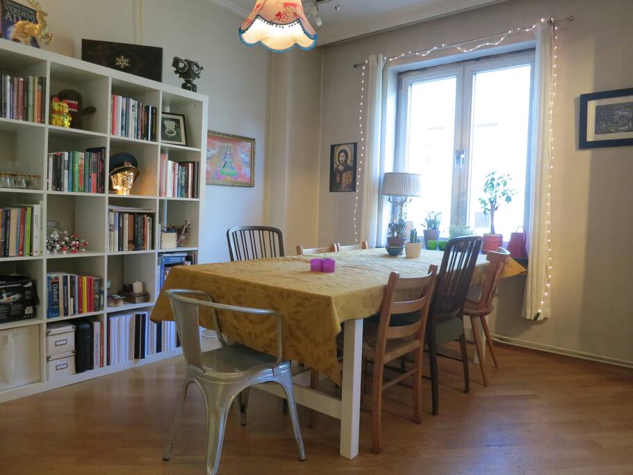 We have a big dining table