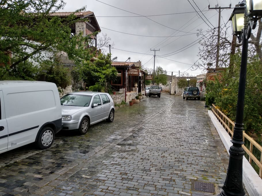 view of the street outside the house