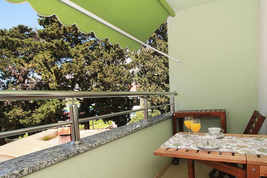 Nice balcony for morning coffe