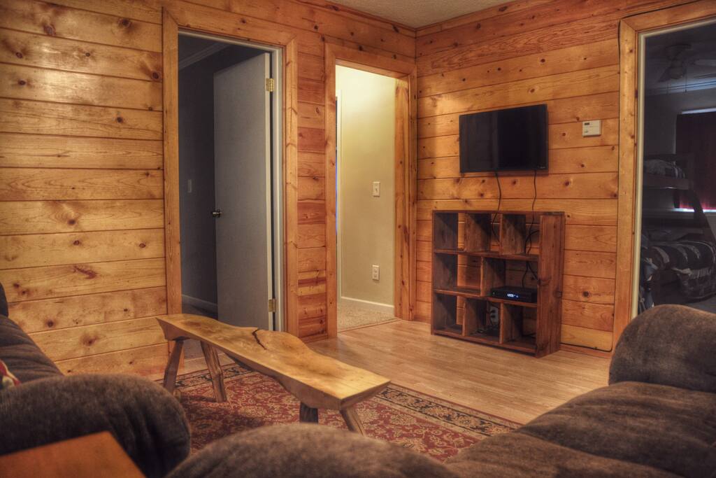 The living room.
