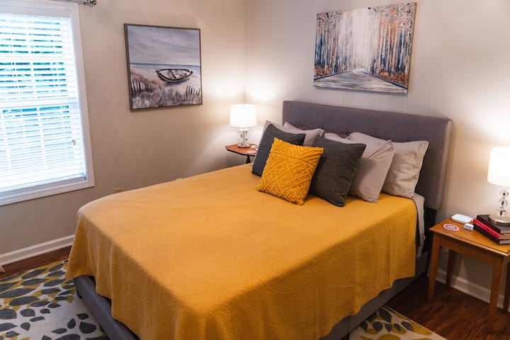 Nightstands in both bedrooms have 2 USB plugs on every nightstand. 