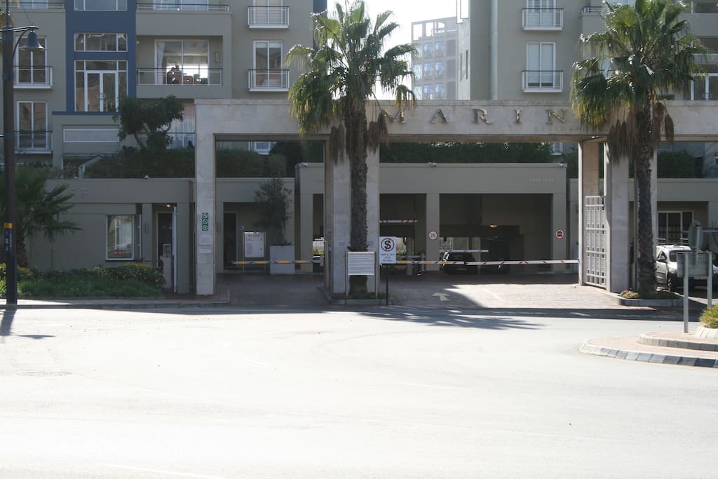 Entrance for arrival and check in