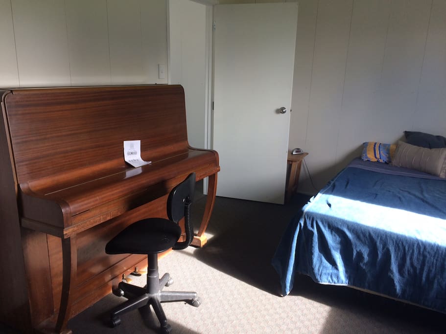 A piano that is out of tune but help yourself to playing