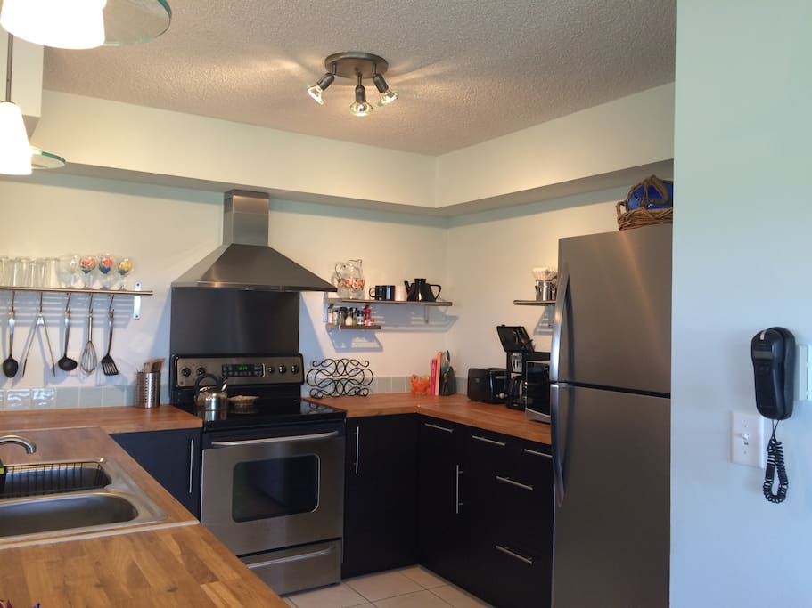 Fully stocked kitchen
