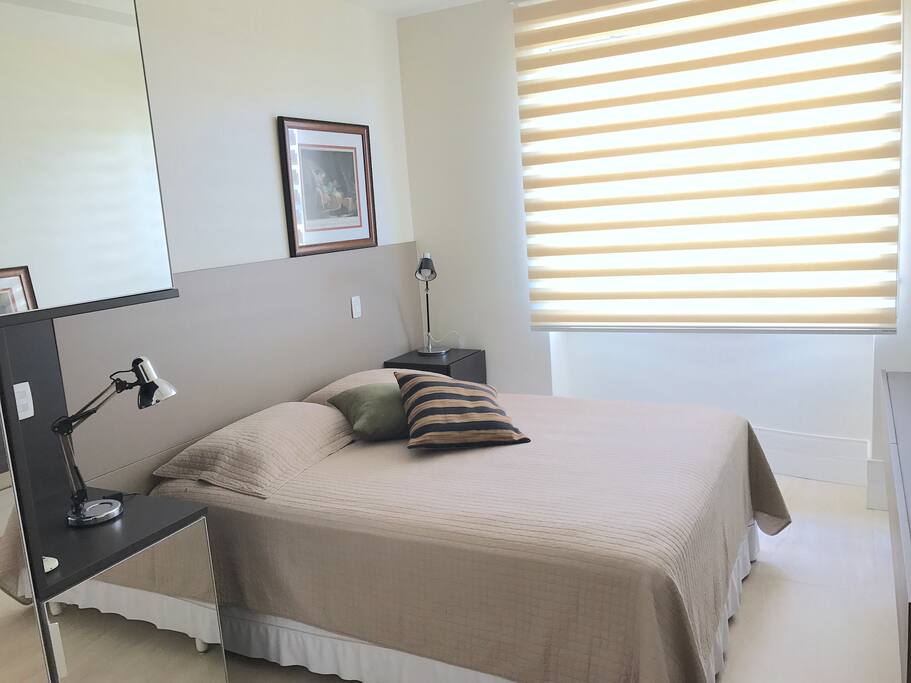 Cama super confortável para sua estadia no Rio de Janeiro ser maravilhosa