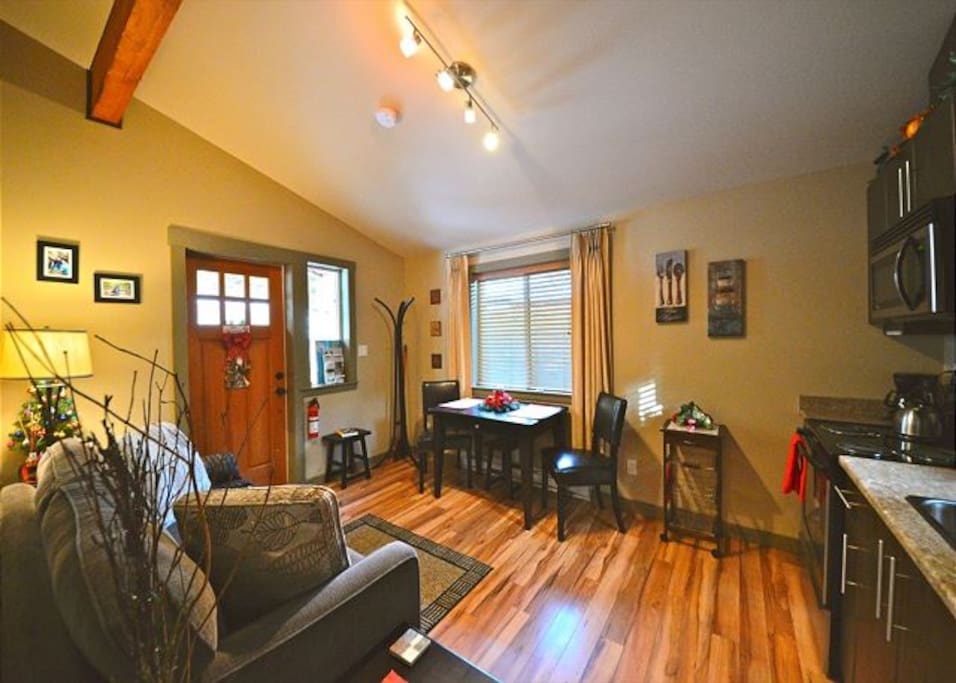 The dining area
