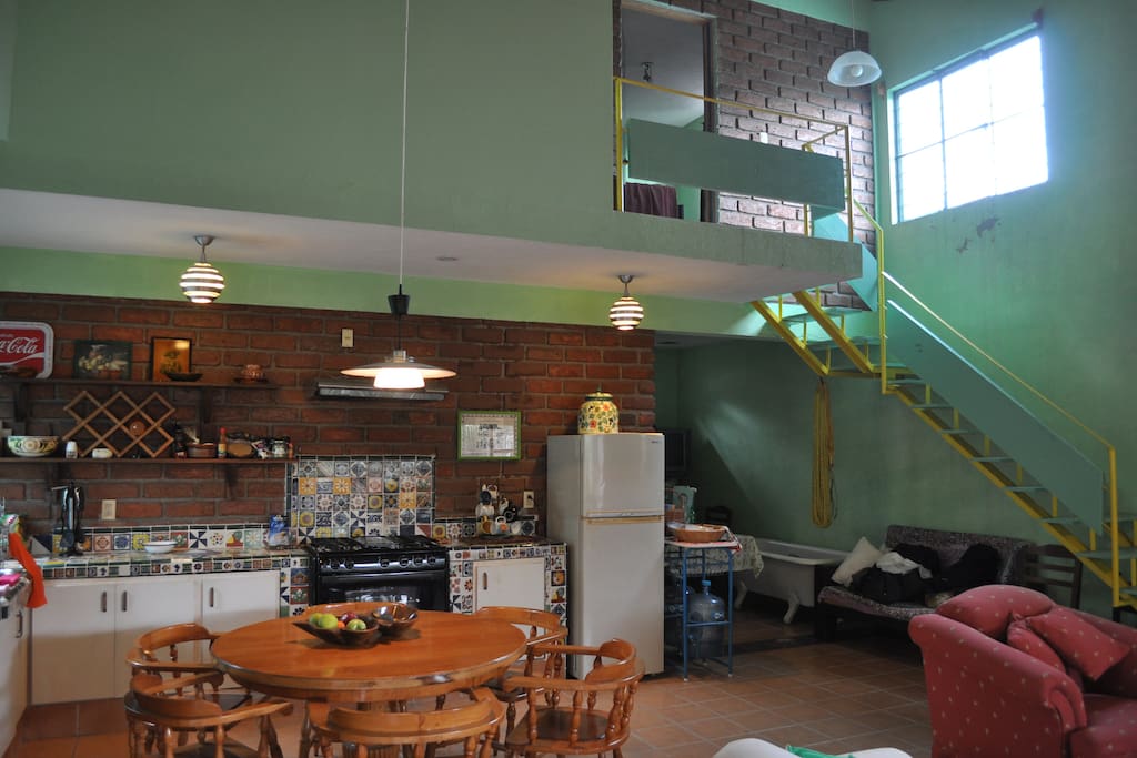 Two bedrooms upstairs and one bedroom downstairs