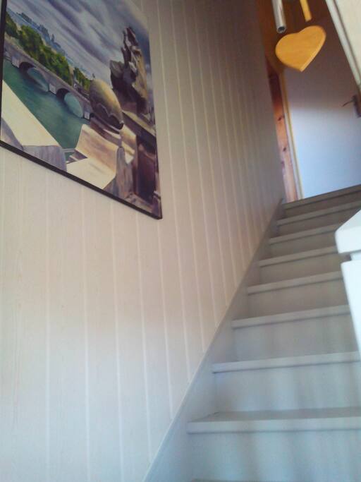 l'escalier qui mène à votre chambre