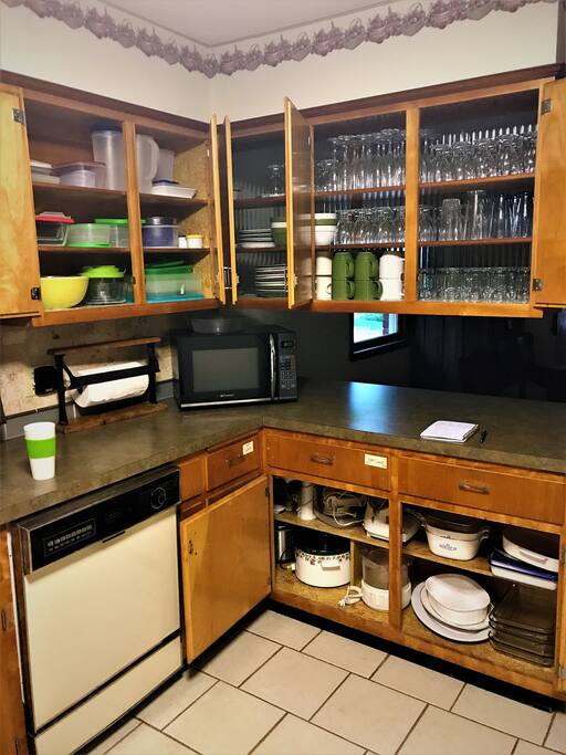 fully stocked with dishes
