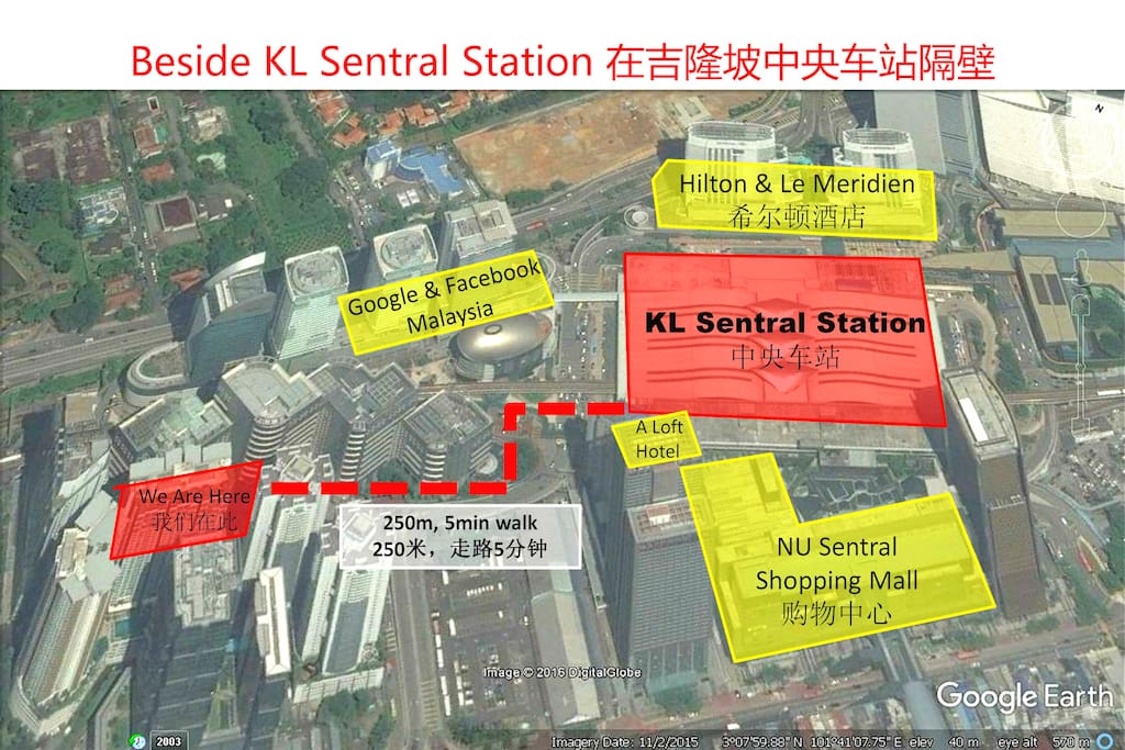 Map of KL Setral 中央车站地图