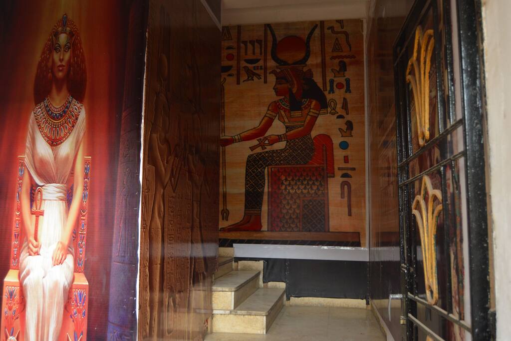 the entrance of the house