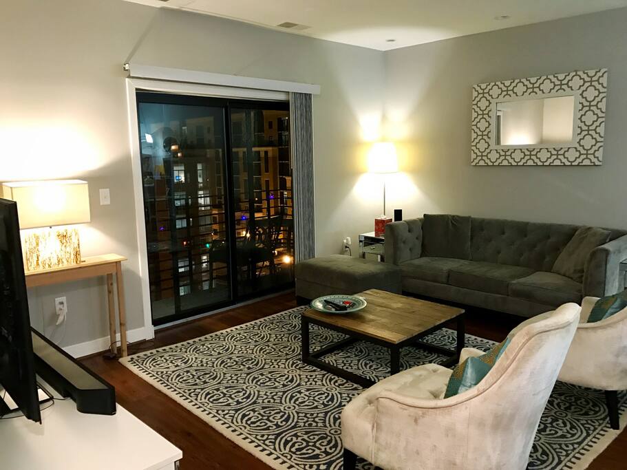 Living room with balcony