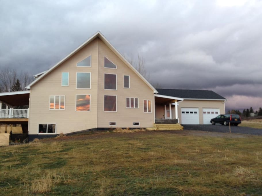 New house in quiet neighborhood with great views.