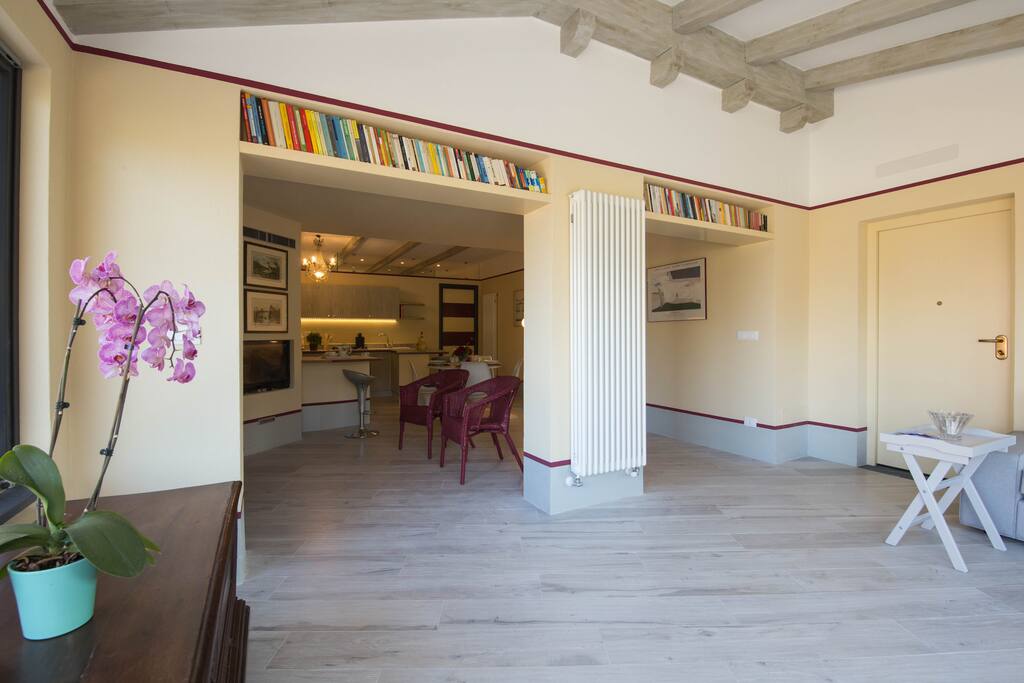 view ofthe kitchen from the living room