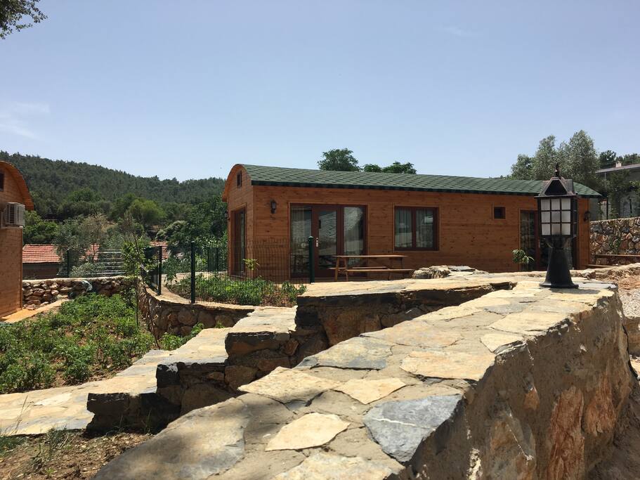 Wooden bungalows