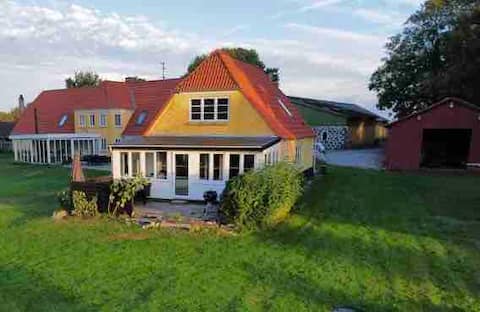 Vacation in a country house, child-friendly, and plenty of space.