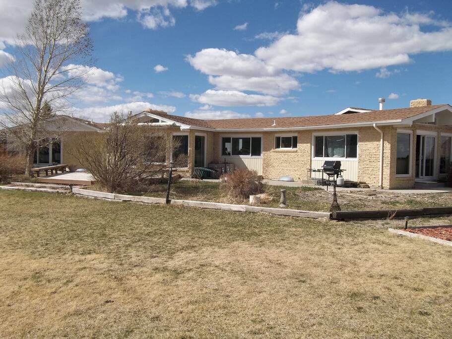 Back view of home