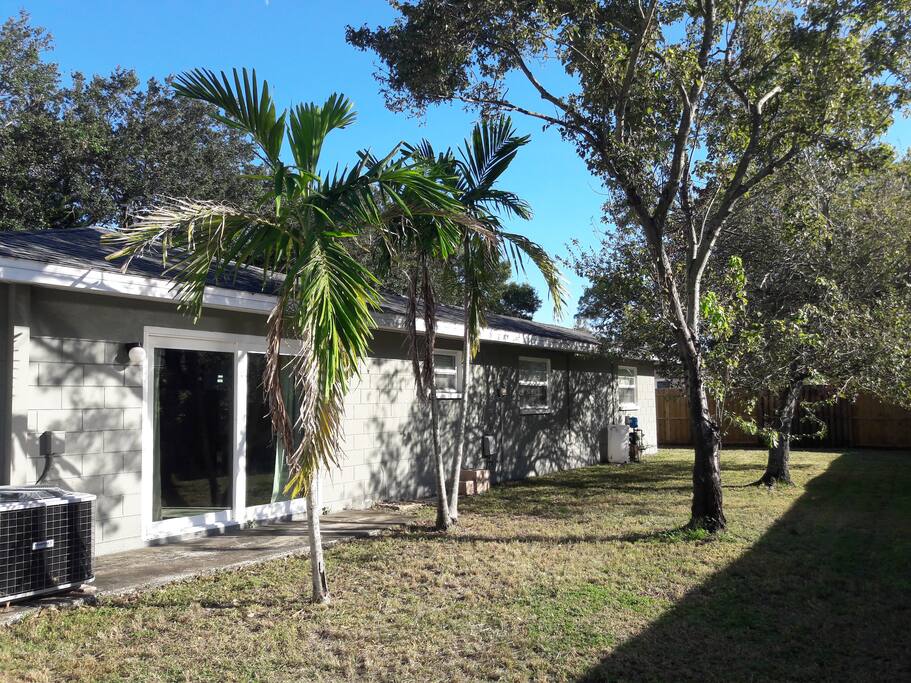 The backyard is cute but the house is cuter, I promise!