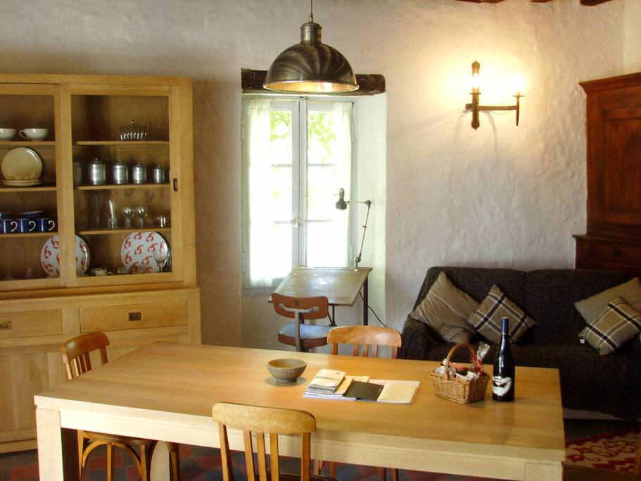 Open plan dining French Bistro feel