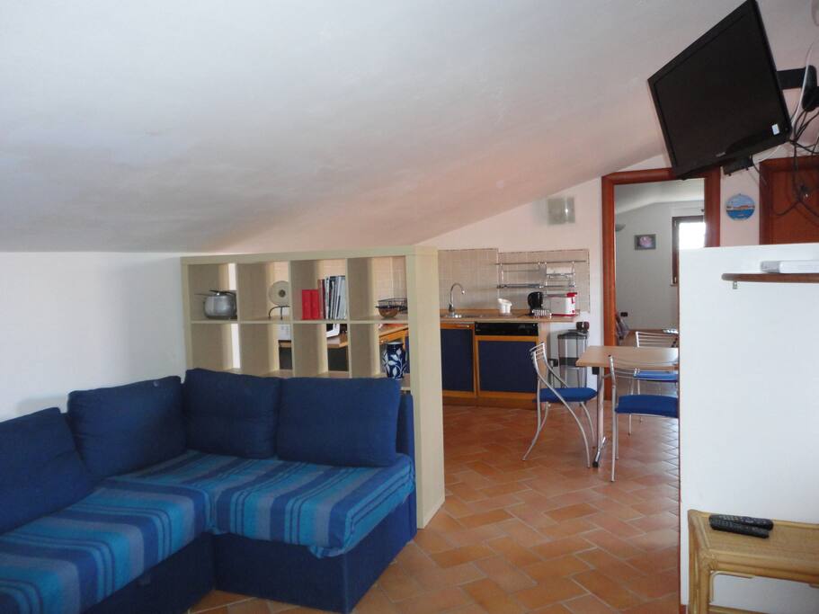 Soggiorno e zona cucina