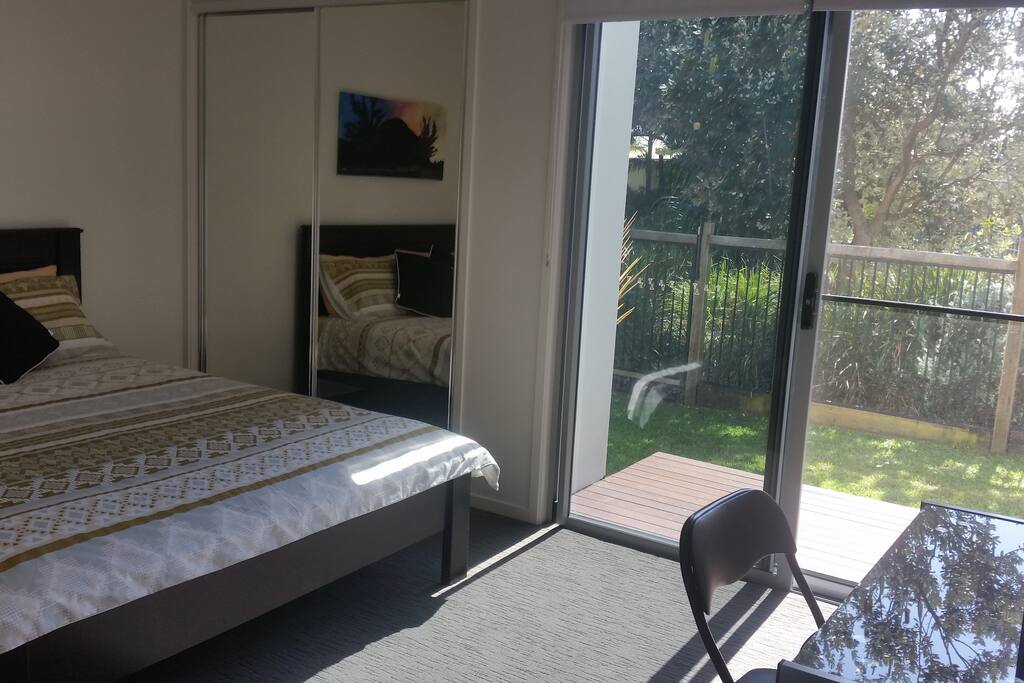 Bedroom with Desk and Private Entrance
