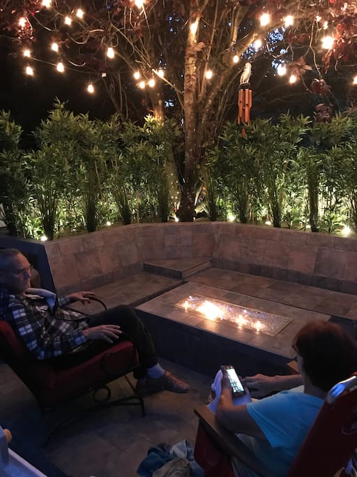 Enjoy your evening at our beautiful lit fire pit! (Weather permitting)