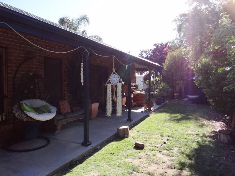 Private backyard