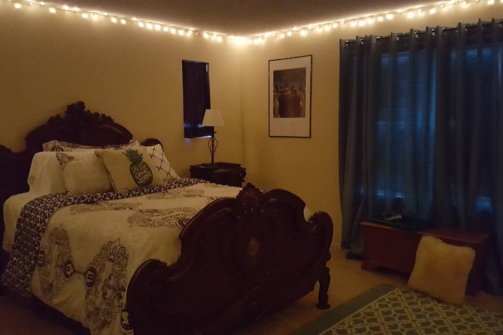 warm string lights for relaxing