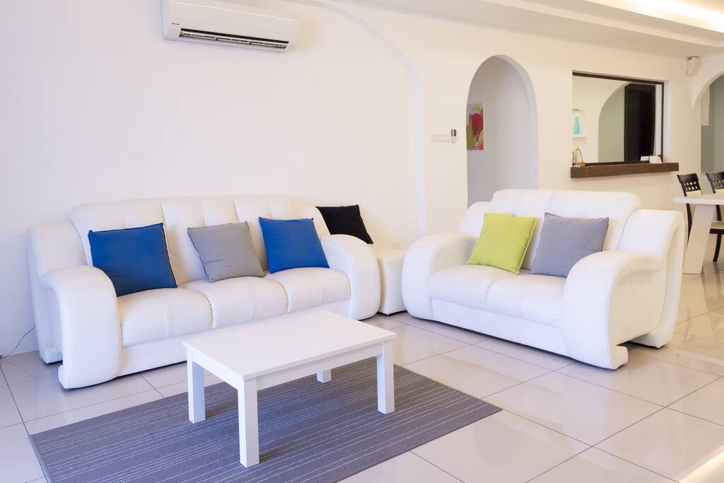 After a busy day, these comfy sofas are very nice to chill out :)
