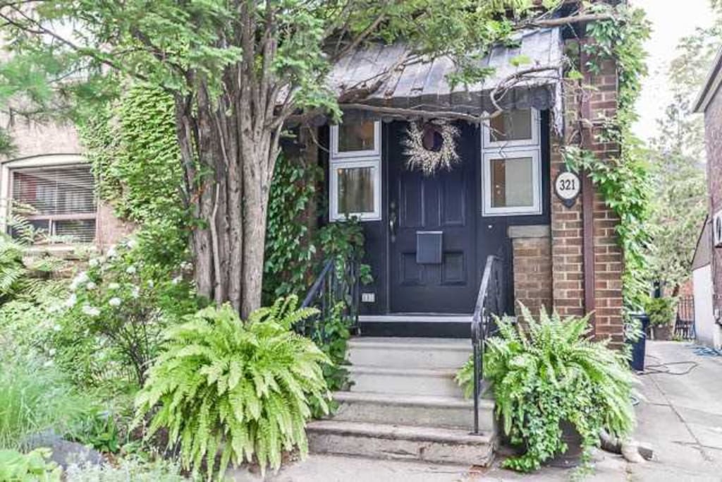 on a quiet street hidden entry