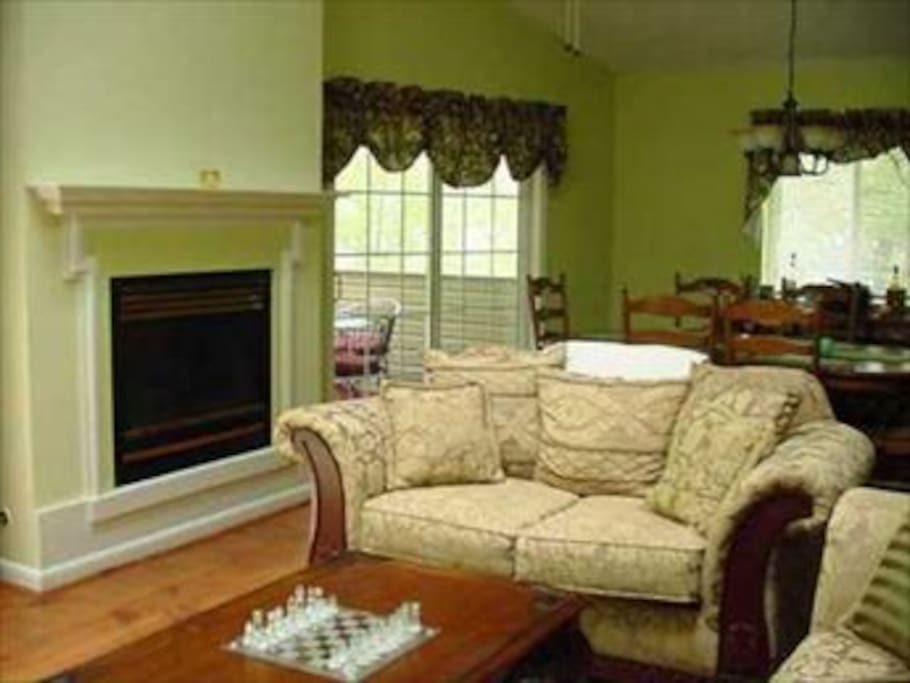 Living Room with Fireplace