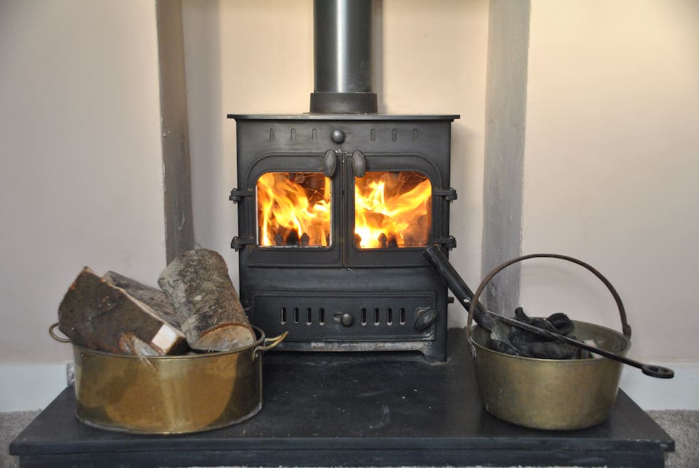 Wood burning stove for cosy evenings