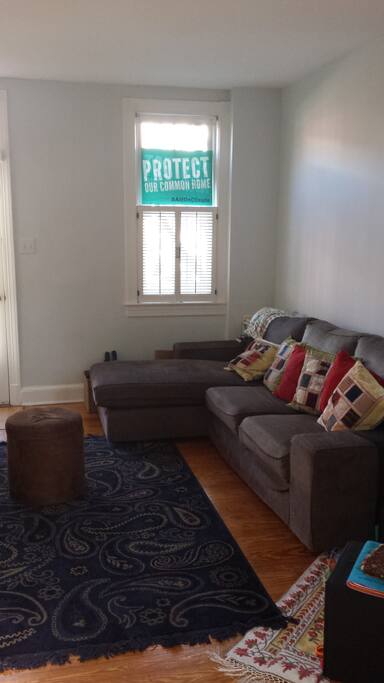 Part of our living room (there is an adjacent dining area)