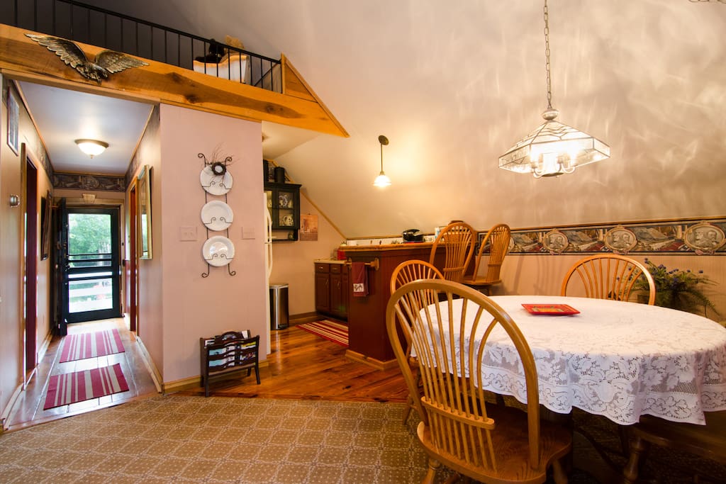 Kitchen, Dining area, Entrance Hallway