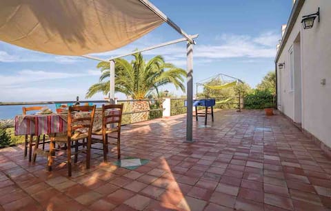 A wonderful terrace with view to the sea