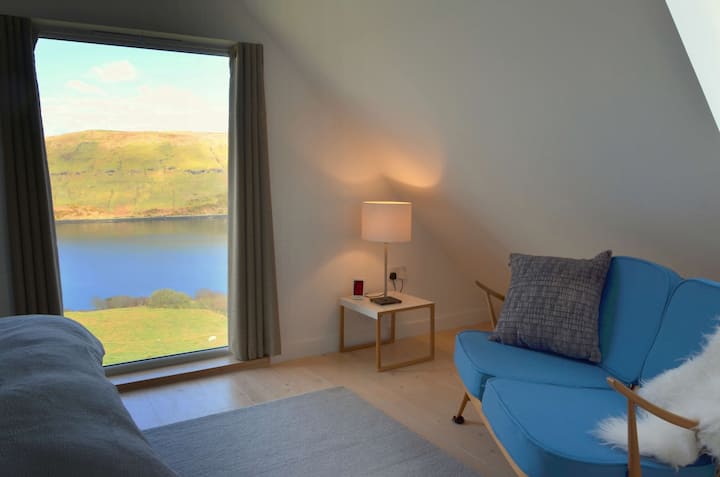 The main bedroom, an impossible shape to photograph