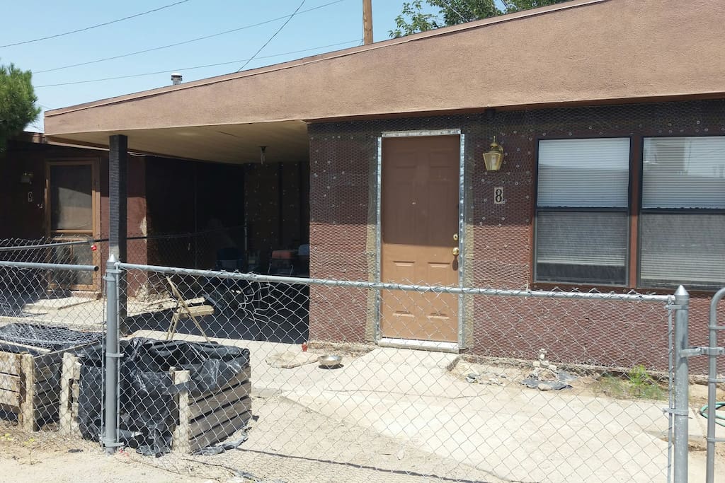 The front of the apartment .