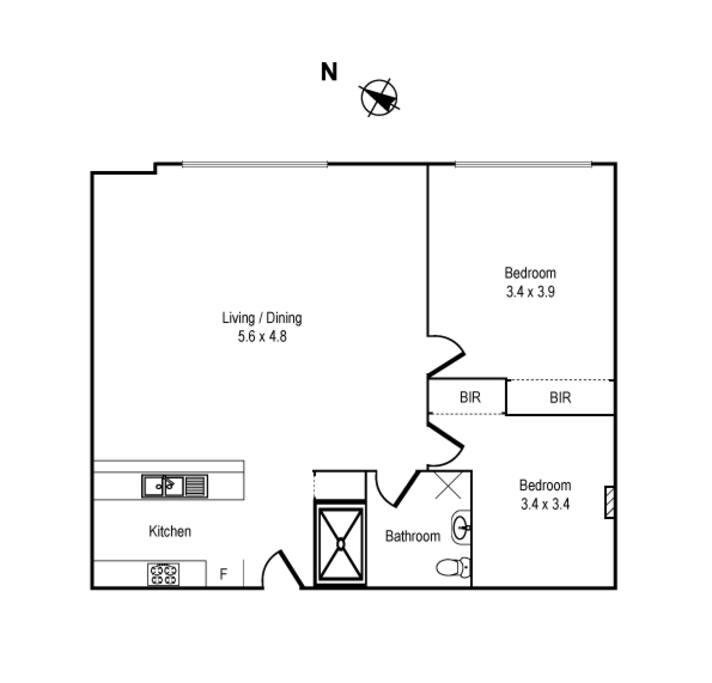 Floor plan of the apartment