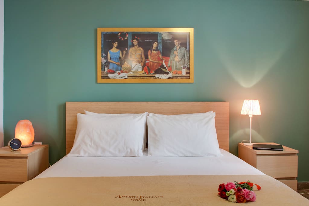 The double comfortable bed