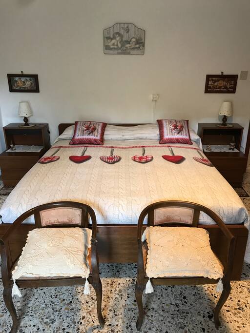 Letto della camera rossa