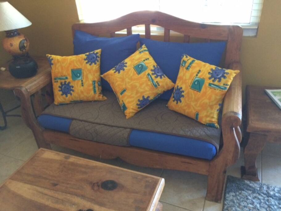 Newly recovered seats! Sit back and watch the flatscreen!