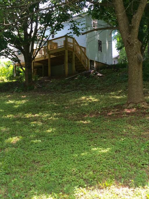 view from behind the house