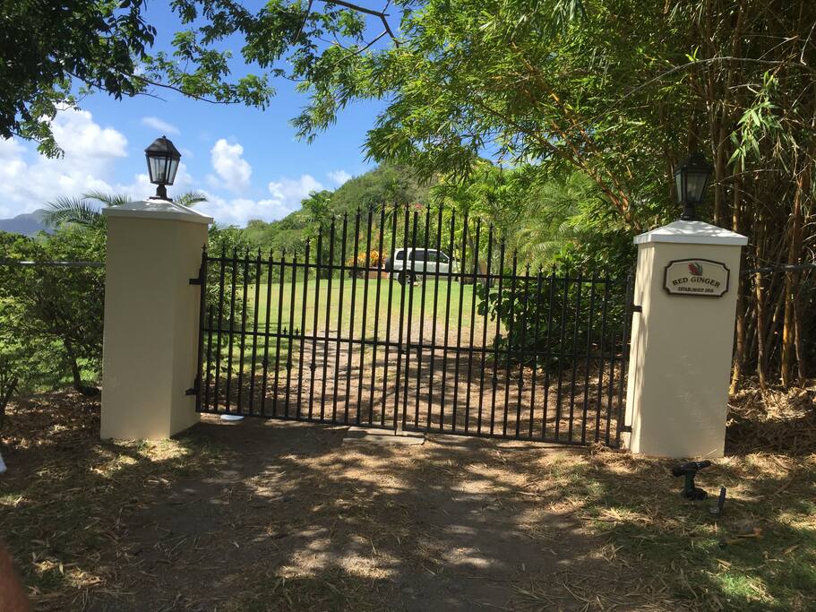 Red Ginger Gated Private Entrance
