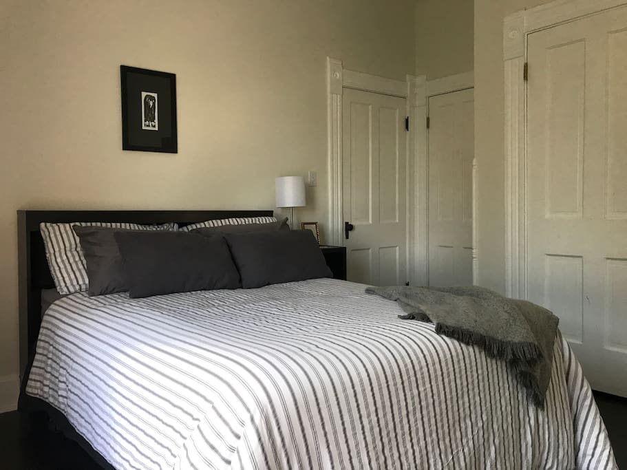 Room has plenty of space for 2 people and more than enough for 1 person.